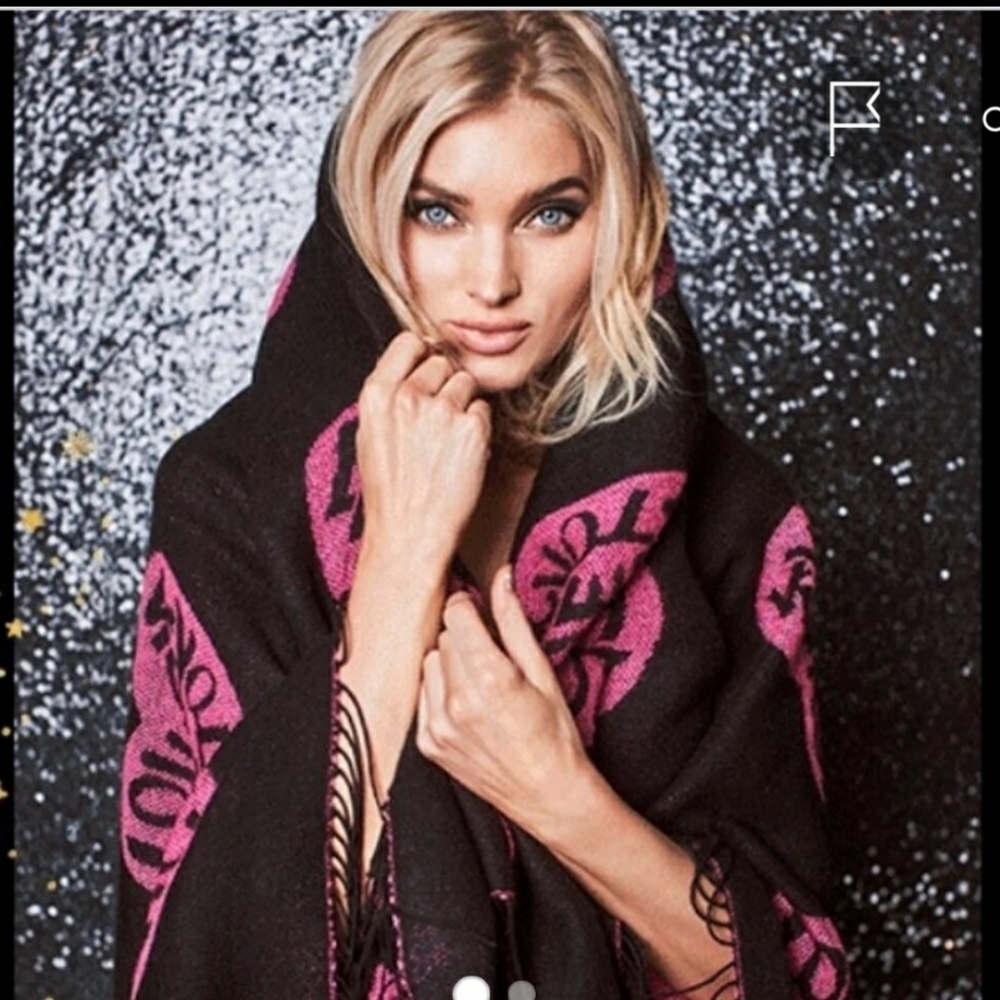 Victoria's Secret hearts Throw Blanket 62" x 52"